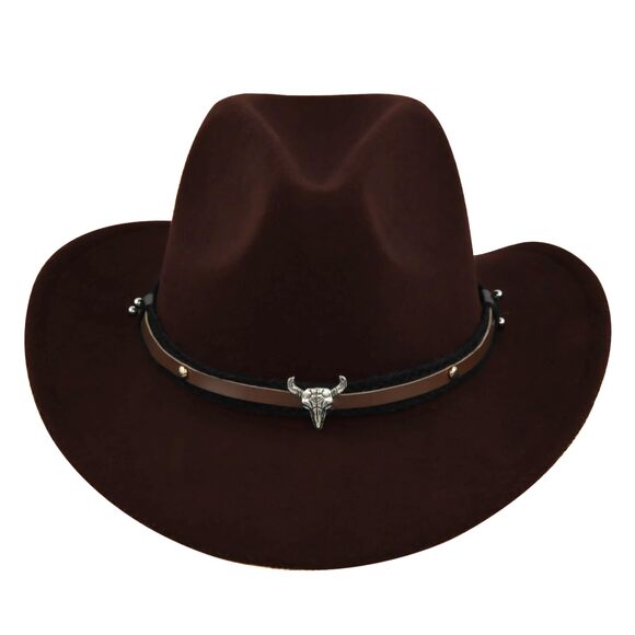 1156 Western Cowboy Hat For Women/men Shapeable Wide Brim Cowgirls main image 5